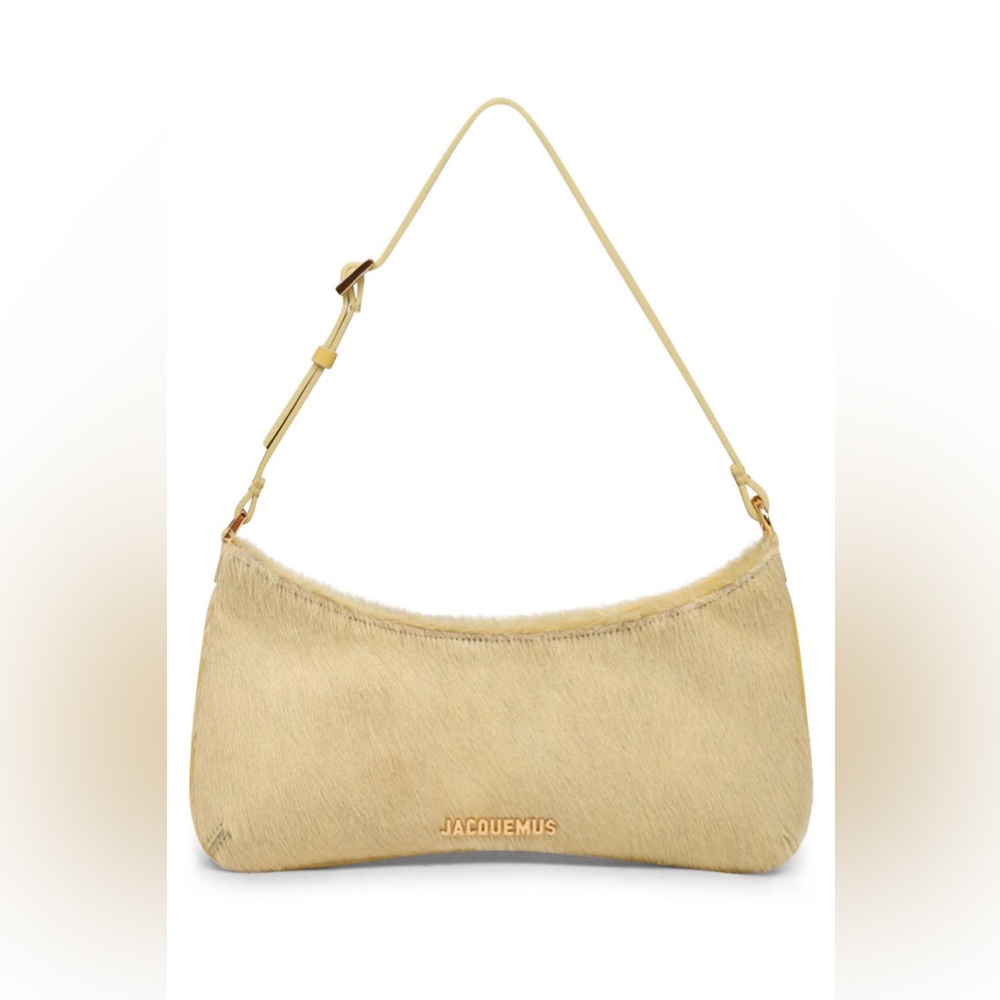 NWT Jacquemus Yellow Le Raphia 'Le Bisou' Bag